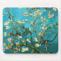 Arbre d'amande de floraison de Van Gogh Tapis De Souris