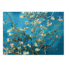 Arbre d'amande de floraison par Vincent van Gogh. Modèle De Carte De Visite