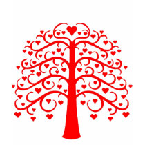 Arbre d'amour t-shirts