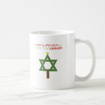 ARBRE DE CHRISTMUKKAH MUGS À CAFÉ
