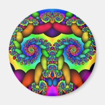 Arbre de fractale de la vie magnets