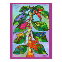 Arbre de grenouille d'Oaxacan de la vie Cartes Postales