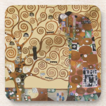 Arbre de Gustav Klimt de la vie Sous-bock