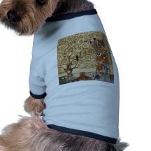 Arbre de Gustav Klimt de la vie T-shirt Pour Animal Domestique