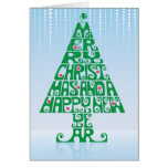 Arbre de Joyeux Noël et de bonne année Cartes De Vœux