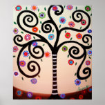 ARBRE DE LA BATTE MITZVAH DE BARRE DE LA VIE POSTERS