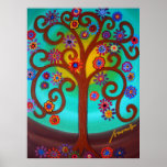 ARBRE DE LA PEINTURE DE LA VIE POSTERS
