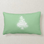Arbre de Noël blanc de zen Coussin