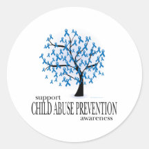 Arbre de prévention de mauvais traitement à enfant adhésifs