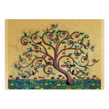Arbre de style de Klimt Modèles De Cartes De Visite