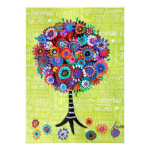 Arbre des invitations de bat mitzvah de barre de l
