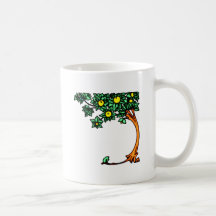 Arbre orange tree oranges tasses à café