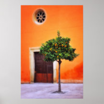 Arbre orange très assez posters