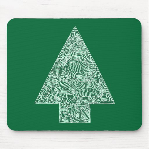 Arbre vert Mousepad Tapis De Souris