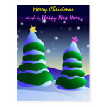 arbres de Noël Carte Postale
