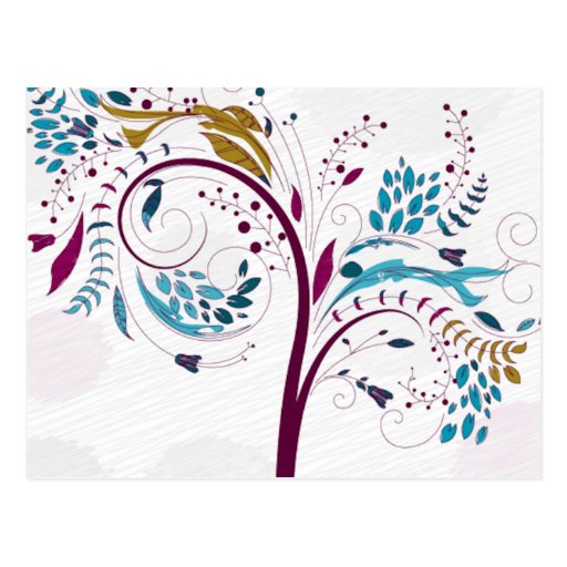 Arbres de ressort cartes postales