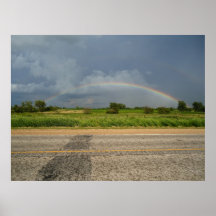 Arc-en-ciel au-dessus de l'Iowa Affiche
