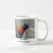 Arc-en-ciel australien Lorikeet Tasses À Café