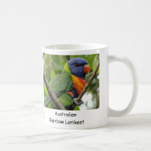 Arc-en-ciel australien Lorikeet Tasses À Café