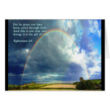 Arc-en-ciel de 2:8 d'Ephesians Carte De Vœux