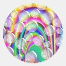 Arc-en-ciel de Bubblegum Adhésif