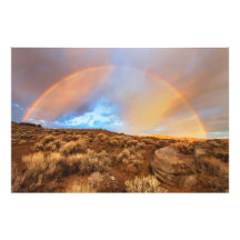 Arc-en-ciel de lever de soleil impressions photo