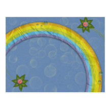 arc-en-ciel de papier cartes postales