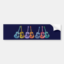 Arc-en-ciel des guitares adhésifs pour voiture