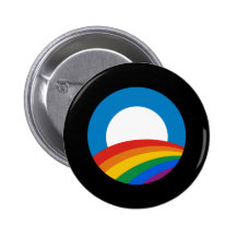 Arc-en-ciel d'Obama Badges