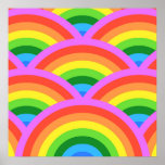 Arc-en-ciel heureux posters