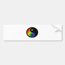 Arc-en-ciel Yin Yang Adhésifs Pour Voiture