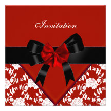 Arc floral blanc noir rouge chic élégant d'invitat