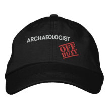 Archéologue qui n'est pas de service chapeaux brodés