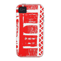 Architecture antique rouge étui Case-Mate iPhone 4