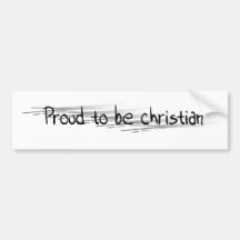 Argent ratures Chrétien van Fier d'être noir sur Bumperstickers