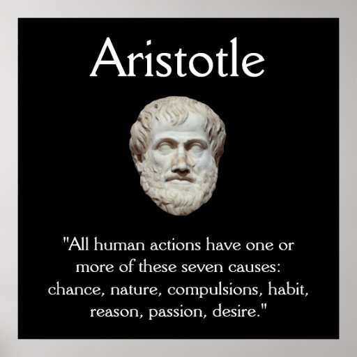 Aristote citation de comportement humain posters Zazzle