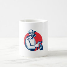 Arme à feu de peinture de pulvérisation de peintre tasse