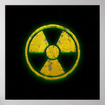 Arme nucléaire jaune posters