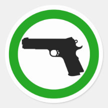 Armes à feu permises l'autocollant de zone