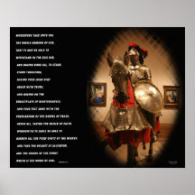 Armure d'affiche ou de copie de Dieu