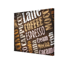 Aroma's van Koffie Stretched Canvas Prints