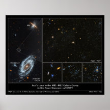 Arp Lijn in M81 - M82 het poster van de melkweggro