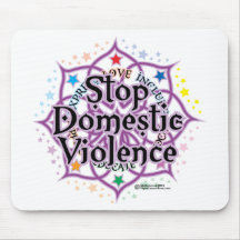 Arrêtez la violence familiale Lotus Tapis De Souris