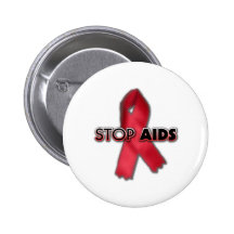 Arrêtez le SIDA (la ligne) Badges Avec Agrafe