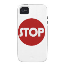 ARRÊTEZ le signe Coque Vibe iPhone 4
