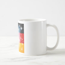 Arrière - plan allemand de drapeau tasses