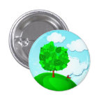 Arrière - plan d'arbre, bouton badges avec agrafe