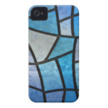 Arrière - plan en verre souillé avec des fleurs de étui iPhone 4