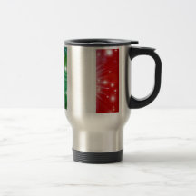Arrière - plan italien de drapeau tasse à café