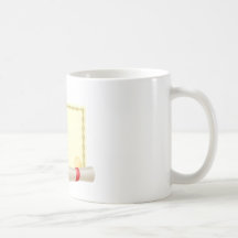 Arrière - plan licencié de certificat tasse à café